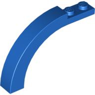 Lego kostka (kostička) 1x6x3 1/3 zakulacená nahoře oblouk, modrá (606023, 4587205)